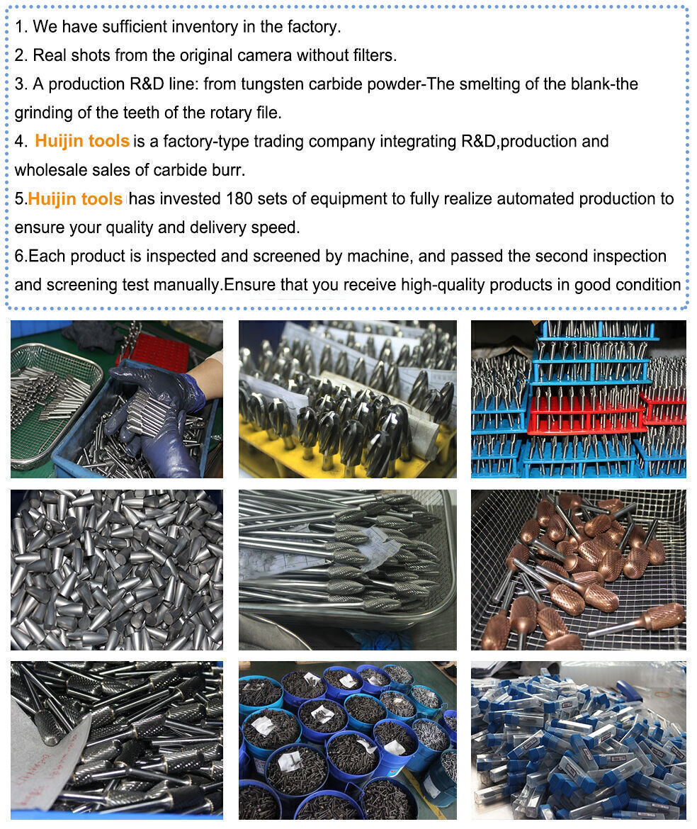 Buy Wholesale China Type J Tungsten Carbide Rotary File Cutting Burs ...
