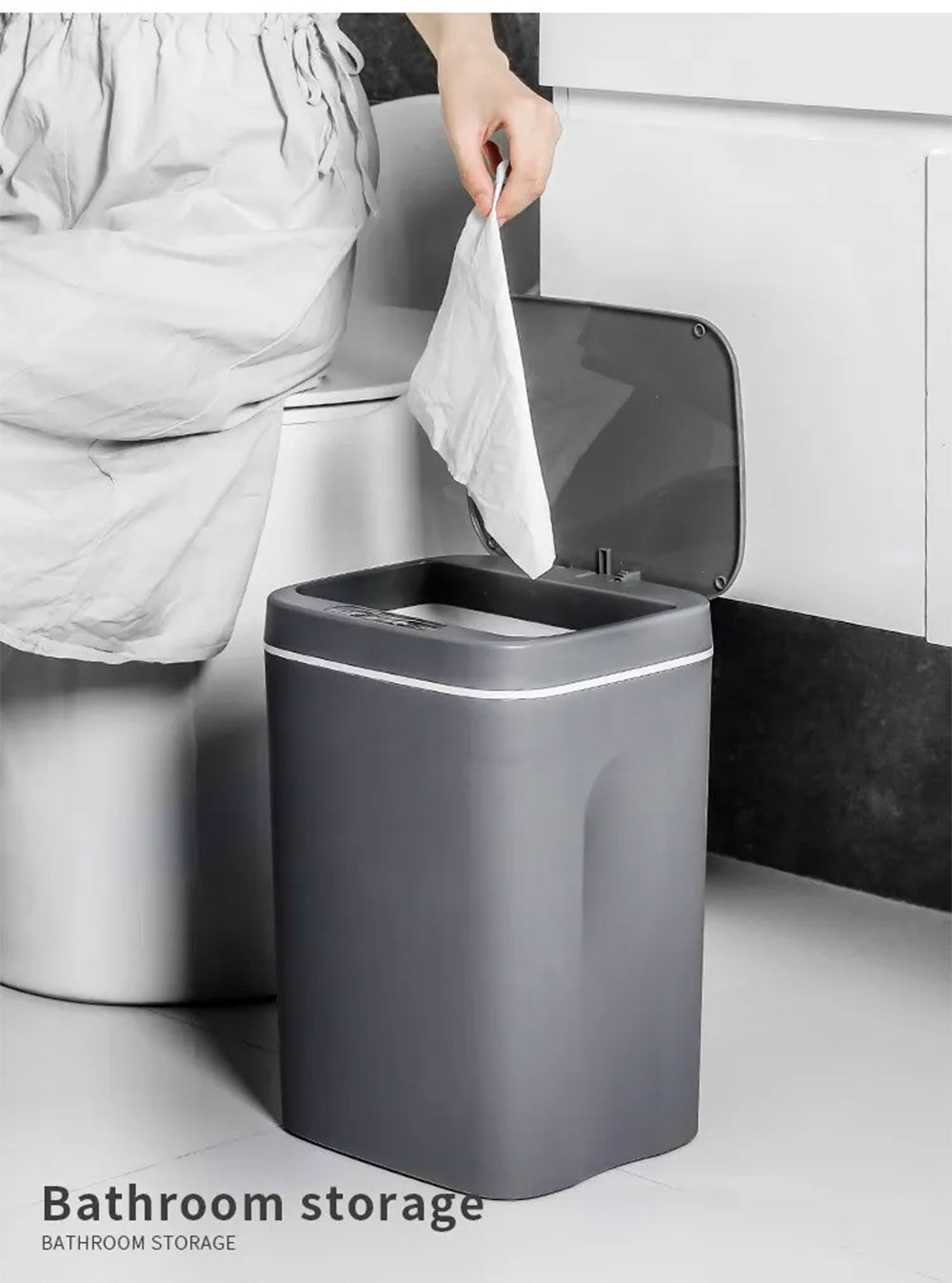 Buy Wholesale China Smart Induction Trash Can Automatic Dustbin Bucket