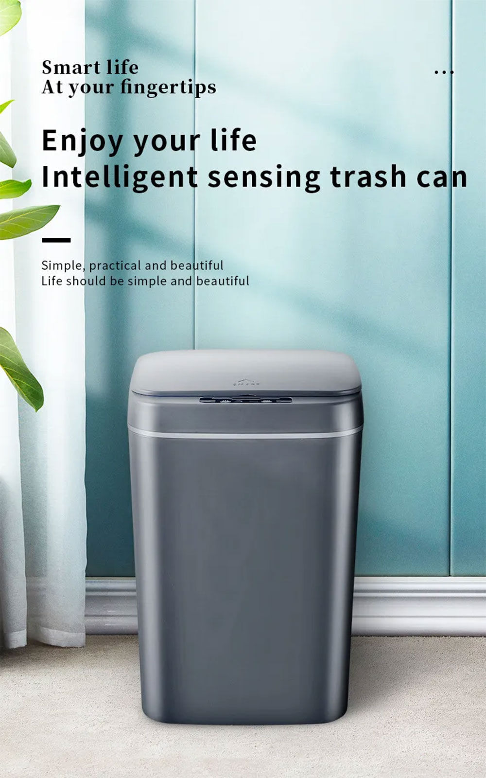 Buy China Wholesale 12l Automatic Operation Smart Nordic Trash Bin ...