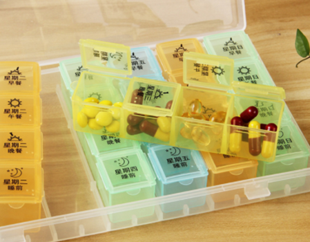 Portable Organizer Plastic Box  Medicine Organizer Storage Box