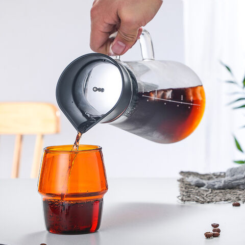 Airtight Cold Brew Iced Coffee Maker and Tea Infuser with Spout