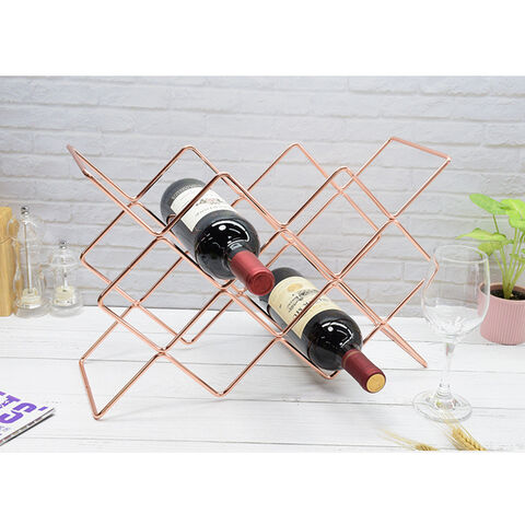 soporte botellas vino,botelleros para vino apilables,Estante plegable para  botellas de vino, soporte de madera