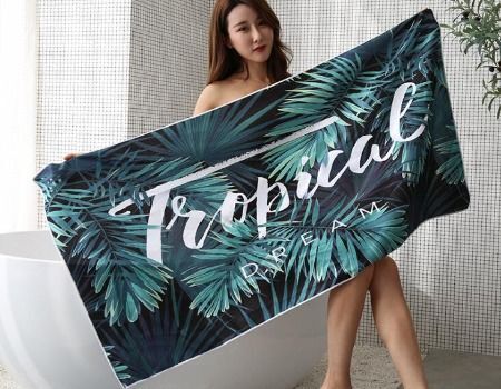 Promotional logo printed Turkish towel