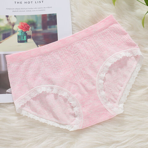 Wholesale Hot Women in Pink Panties Cotton, Lace, Seamless