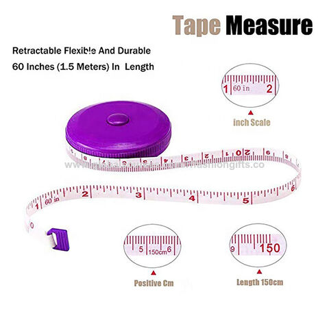 2 Pieces Soft Tape Measure, Double Scale 60 in /150 cm Fabric Tape Measure  Sewing Ruler Fashion Tape, for Sewing Tailor Body Measuring Flexible Tape  Sewing Crafts price in UAE,  UAE