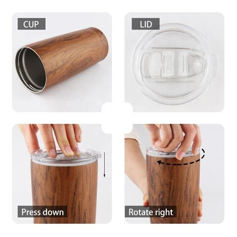 Wood Grain Tumbler/ Double Wall 