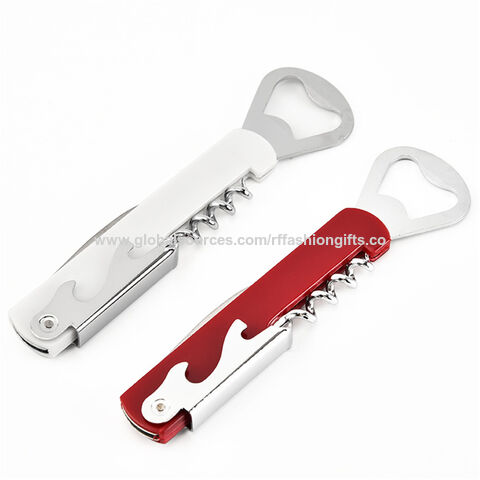 Stainless Steel Bottle Opener, Multi-Function Knife Bottle Opener