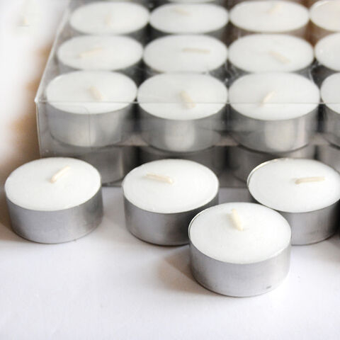 Tealight Candles - 4 Hours - Giant 100,200,300 Bulk Packs - White Unscented European Smokeless Tea Lights for Shabbat, Weddings, Christmas, Home