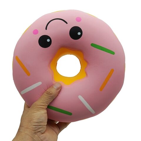 Buy Wholesale China 25cm Soft Squishy Slow Rising Donut Anti-stress Toy  With Smile Face Emoji & Donut Squishy Anti-stress Toy at USD 0.4