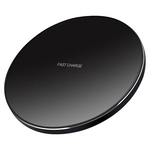 Mini Cargador Inalámbrico Qi, Base de Carga Inalámbrica Qi C8 Redonda de Alta Potencia