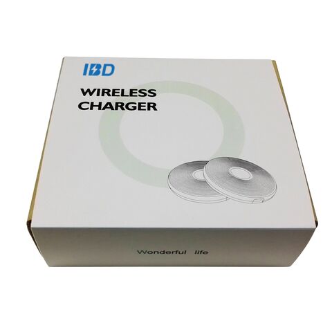 Mini Cargador Inalámbrico Qi, Base de Carga Inalámbrica Qi C8 Redonda de Alta Potencia