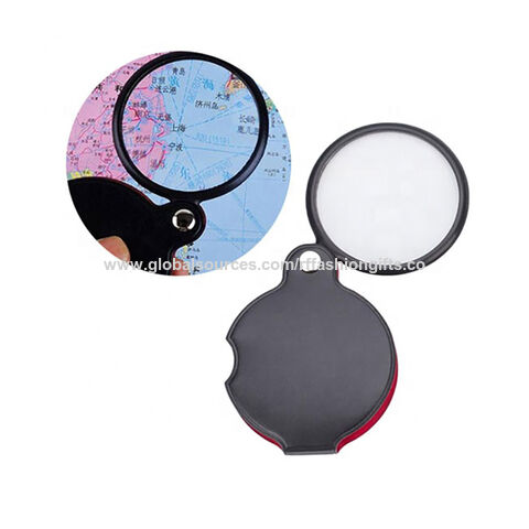 Buy Wholesale China Black Pu Leather Pocket Magnifier Portable Magnifying  Glass & Pocket Magnifying Glass at USD 0.5