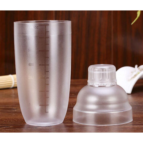 350ml/530ml/700ml/1000ml Plastic Martini Cocktail Shaker Wine