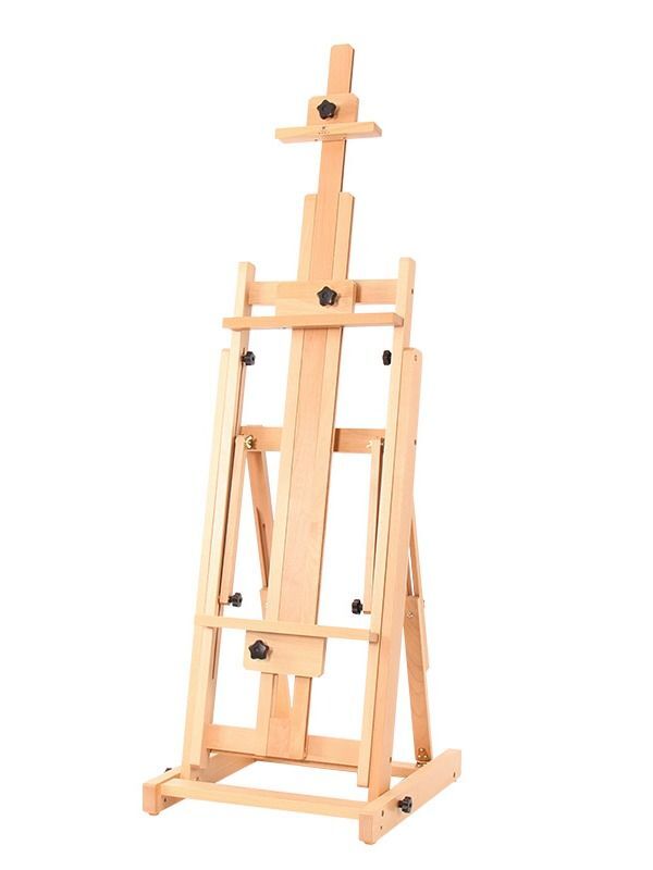 US Art Supply Small Tabletop Wooden H-Frame Studio Easel - Artists  Adjustable Beechwood Painting and Display Easel, Holds Up To 16 Canvas -  Portable