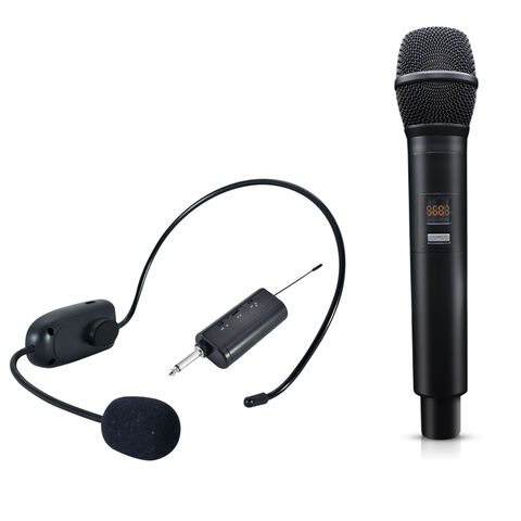 Microphone sans fil USB rechargeable 2.4G sans fil micro portable avec