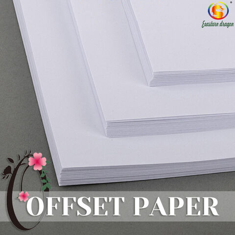 Papel offset de 150g de libro de extracto blanco