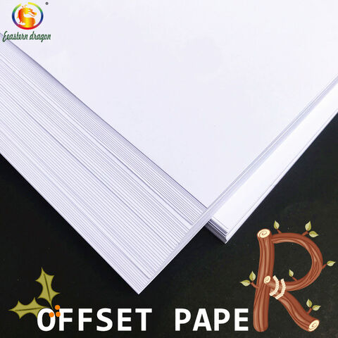 Papel offset de 150g de libro de extracto blanco