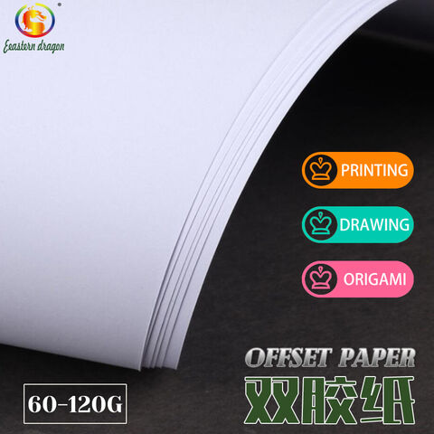 Papel offset de 150g de libro de extracto blanco