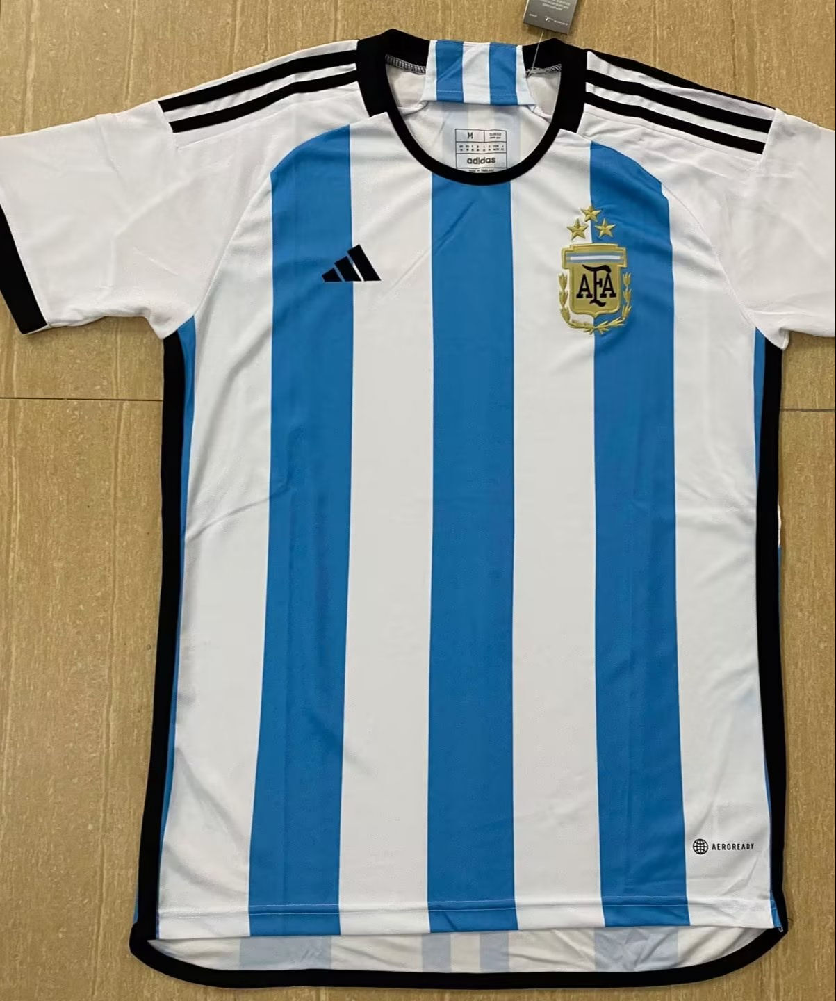 Adidas Argentina Cristian Romero Home Jersey 2022 World Cup Kit XL / 3 Stars Champions