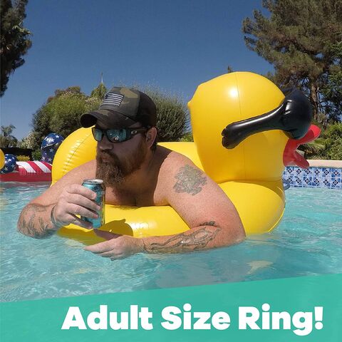 Duck Style Inflatable Pool Float Water Fun Swimming Pool Beach