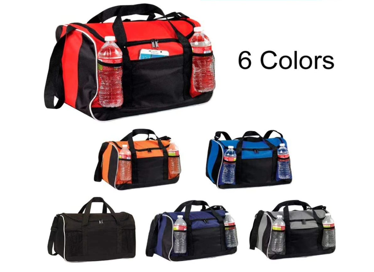 BuyAgain 12" Small Duffle Bag - Mini Gym Bag, Travel Carry On, Overnight Bag With Top Handle - View #2