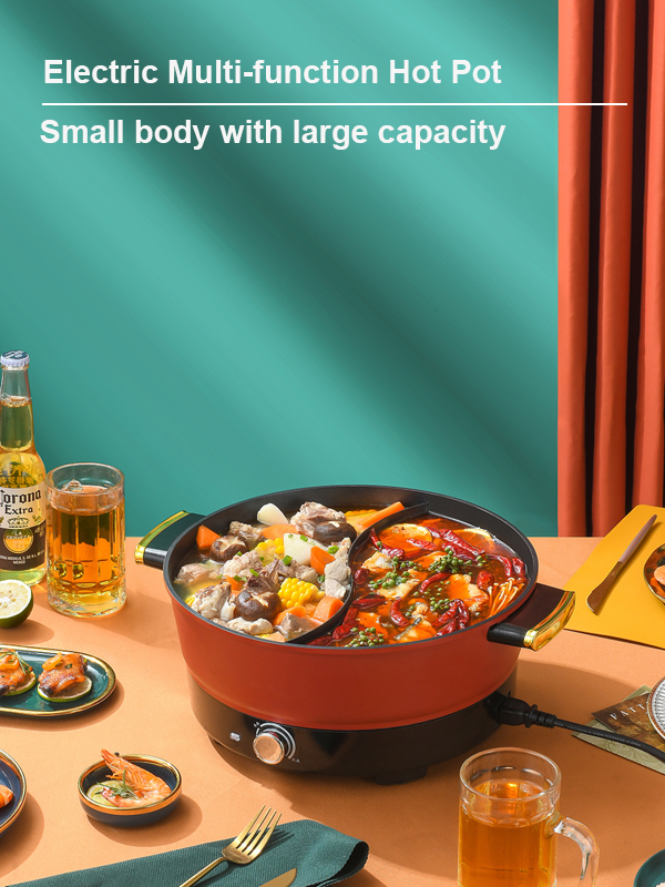 Buy Wholesale China Multi Function 2-in-1 Aluminum Household Large Capacity  Hot Pot Skillet Frying Pan & Hot Pot at USD 14