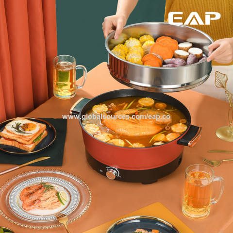 Multifunctional electric frying pan, household electric heating pot,  electric pan, cooking all-in-one pan, non-stick pan, electric hot pot,  small