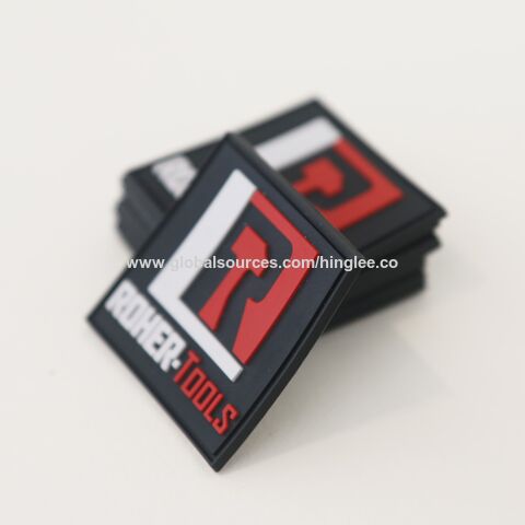 Eco-Friendly Raised Plastic 3d Custom Clothing Patches OEM / ODM