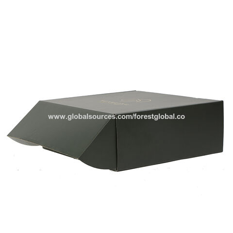 Venta al por mayor de zapatos de ropa con velas corrugadas con logotipo impreso personalizado, cajas de embalaje de maquillaje, caja de regalo de Kraft Mailer negro