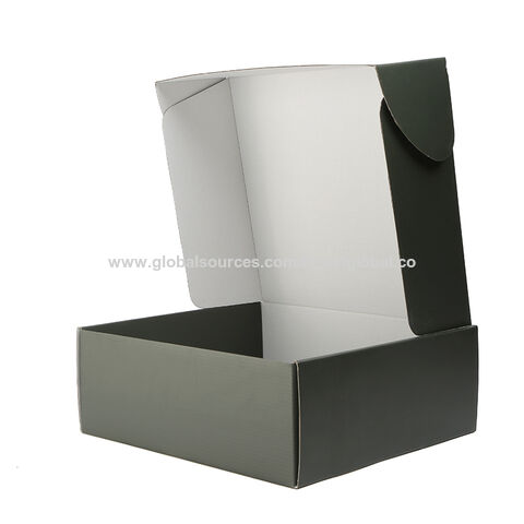 Venta al por mayor de zapatos de ropa con velas corrugadas con logotipo impreso personalizado, cajas de embalaje de maquillaje, caja de regalo de Kraft Mailer negro