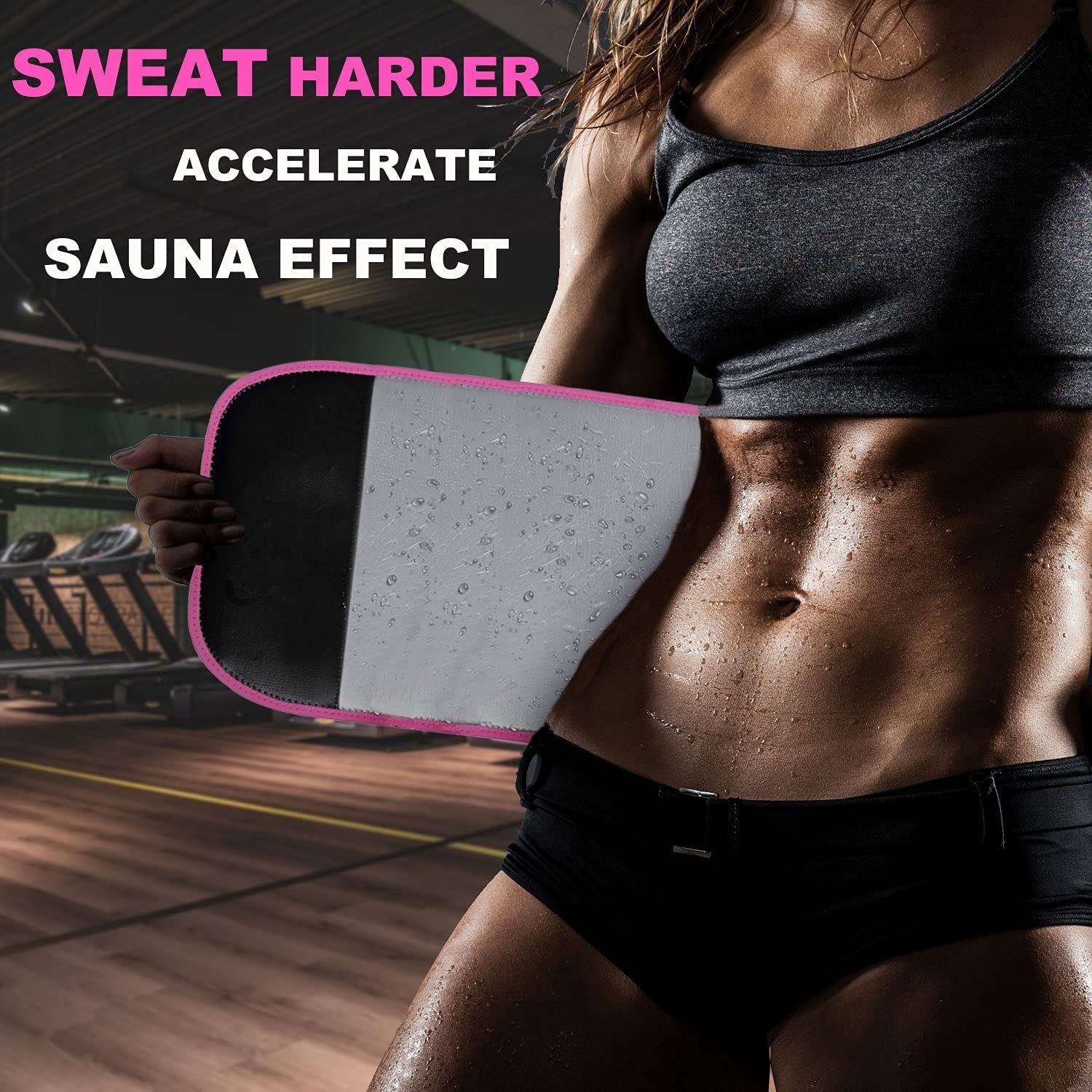 Silver Ion Abdomen Belt With Phone Pocket For Women, Sauna & Sweat