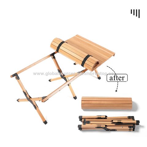 Table pliante Portable de Camping, 120CM, en rouleau, pour barbecue,  pique-nique, voyage, intérieur