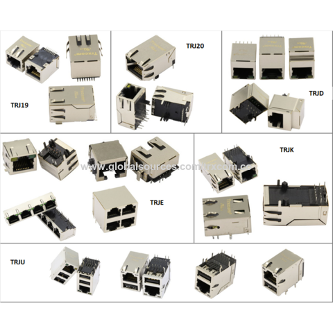 Achetez en gros 1x4 Multi-port Réseau Rj45 Jack Chine et Rj45 Connecteur  Dans Le Réseau Informatique à 1 USD