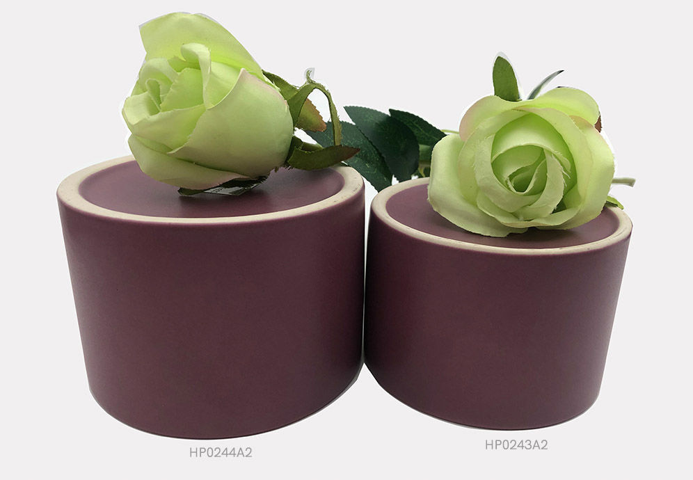 Custom 8oz Colourful Ceramic Candle Jars High Quality Empty Candle Jar Cylindrical Ceramic