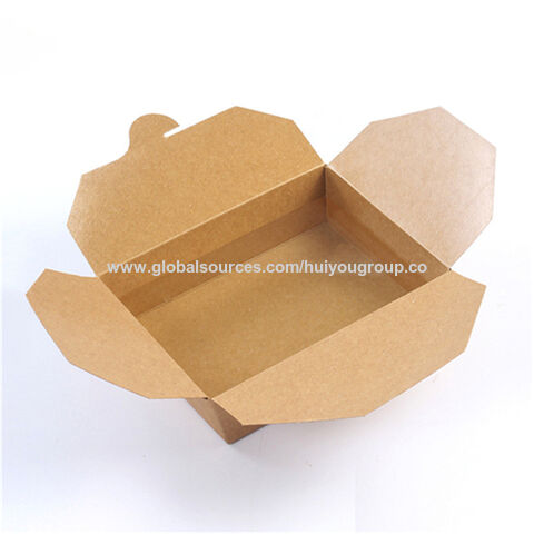 Papier boîte pour emballage alimentaire rapide papier Kraft pour