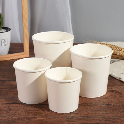 Food Packaging Brown White Paper Soup Containers with Paper Lid Grease  Proof - China Soup Container with Lid and Soup Bowl price