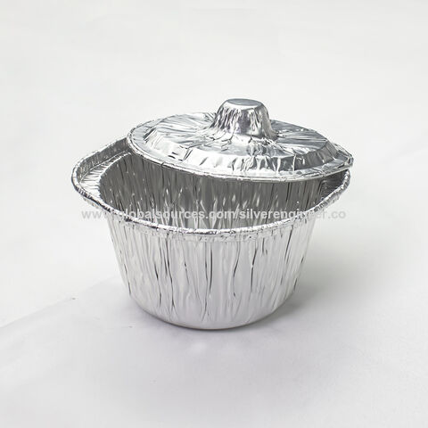 10/30Pcs Pot En Papier D'aluminium Jetable Avec Couvercle, Pot En