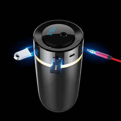 مرطب هواء للسيارة USB محمول بتقنية البلوتوث بدون استخدام اليدين مشغل MP3 معطر جو شاحن سيارة موزع الزيوت العطرية جهاز تنقية