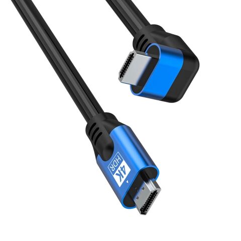 UGREEN Adaptador HDMI de ángulo recto de 90 y 270 grados, chapado en oro,  adaptador de conector HDMI macho a hembra de alta velocidad para Roku TV