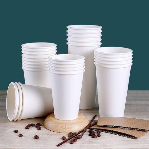 Gobelets en Papier Jetables Double Paroi avec Logo Personnalisé, 240ml, pour Boissons Chaudes et Café - Échantillon Gratuit