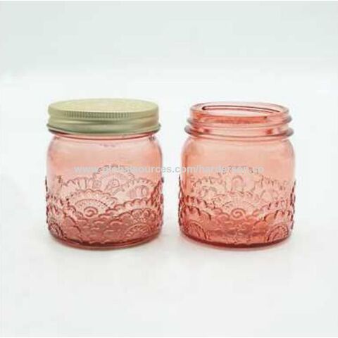 NEW Clear Glass Cup Candle Supplies Making Jars 7oz, 200ml DIY - US Seller  FAST