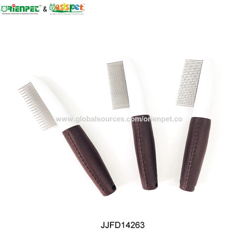 ORIENPET &amp; OASISPET JJFD14275 Brosse à double broche Outils de toilettage pour animaux de compagnie Produits pour animaux de compagnie