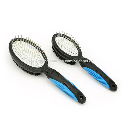ORIENPET &amp; OASISPET JJFD14275 Brosse à double broche Outils de toilettage pour animaux de compagnie Produits pour animaux de compagnie