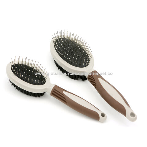 ORIENPET &amp; OASISPET JJFD14275 Brosse à double broche Outils de toilettage pour animaux de compagnie Produits pour animaux de compagnie