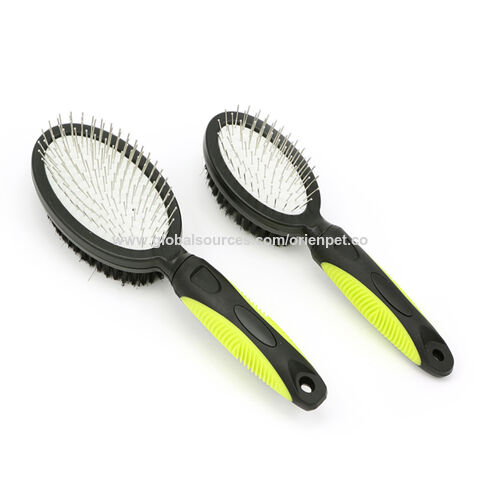 ORIENPET &amp; OASISPET JJFD14275 Brosse à double broche Outils de toilettage pour animaux de compagnie Produits pour animaux de compagnie
