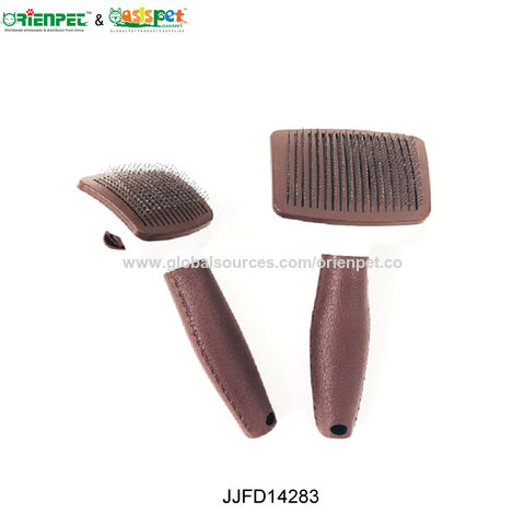 ORIENPET &amp; OASISPET JJFD14275 Brosse à double broche Outils de toilettage pour animaux de compagnie Produits pour animaux de compagnie