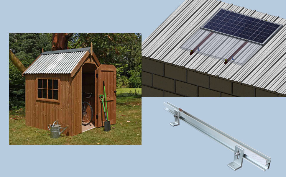 Solar Panel Mounting Braket Kit System For Sloped Pitched Tin Roof ...