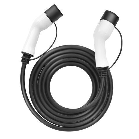 Cable para recarga de coche eléctrico Tipo 1 desde cargador Tipo 2 de 32A  con 5 metros - Convertidor