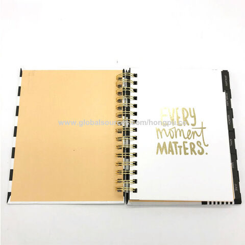 Wholesale Bulk Custom Paper Cardboard Hard Cover Double Spiral Binder  Printed Notebook Journals