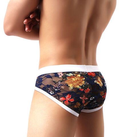 Compre Ropa Interior Sexy De Malla Transparente Para Hombre Calzoncillos Florales De Dibujos Animados y Ropa Interior Sexy De Malla Para Hombre de China por 1.13 USD Global Sources